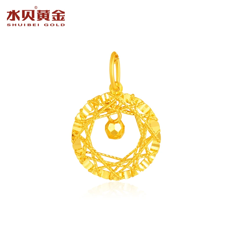 【水贝黄金】黄金吊坠捕梦网足金999吊坠送亲人女友生日节日礼物