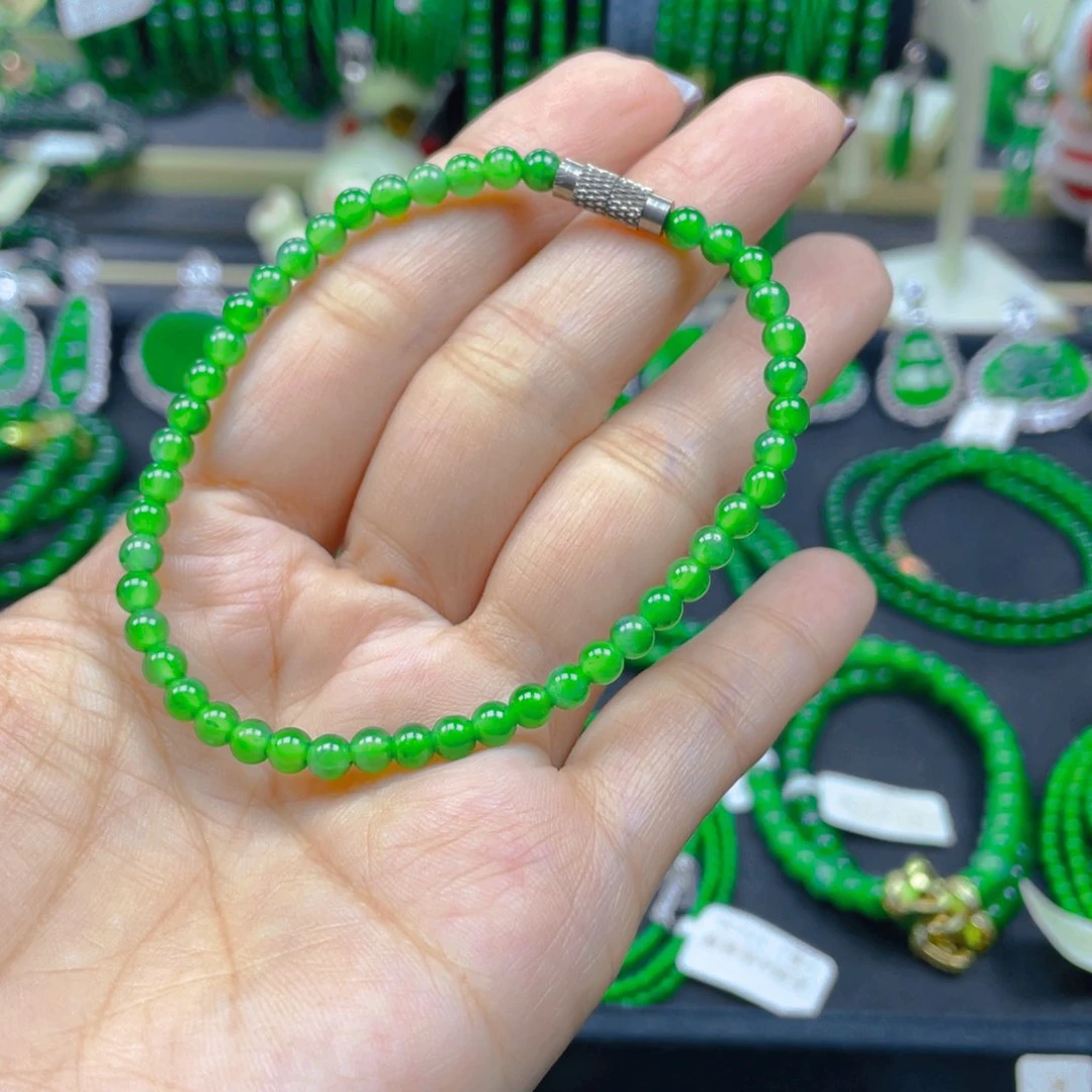 未镶嵌手链翡翠正阳绿4