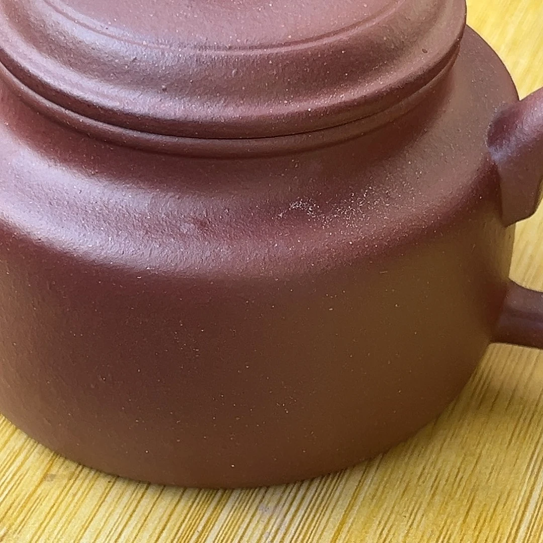 茶壶紫砂老紫呢瑕疵德钟200c c