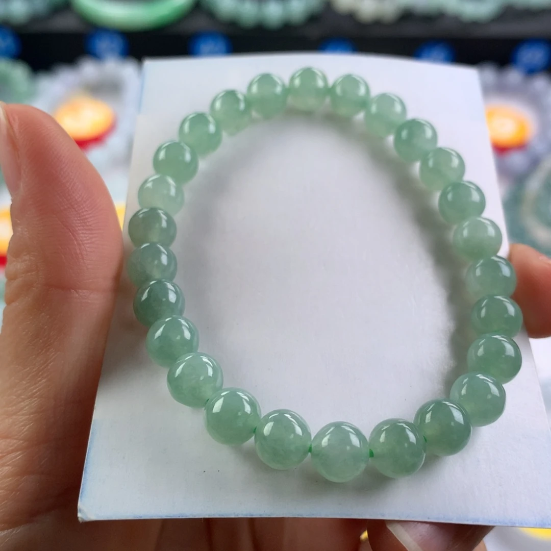 翡翠未镶嵌手链卡7.3