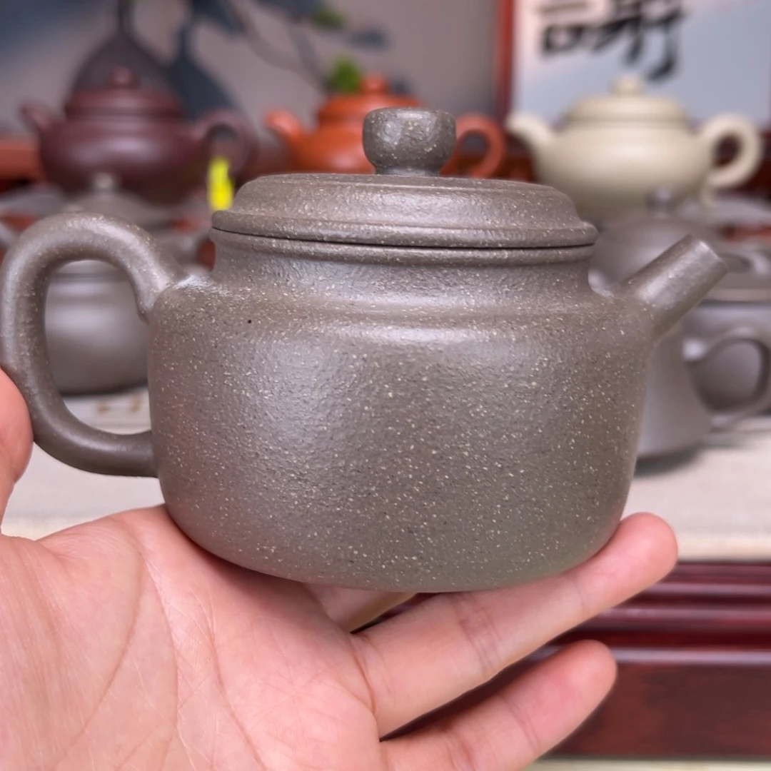 茶壶紫砂蟹壳青的240