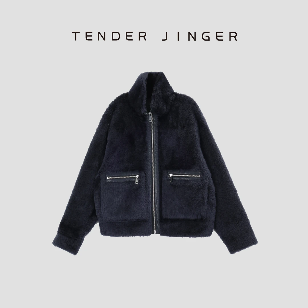 Tender Jinger【X有吾WU·D武学凯】短款宽松毛外套T53MDD41148