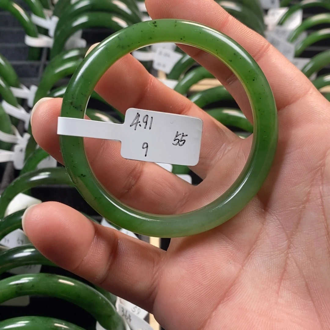 和田玉（碧玉）未镶嵌手镯55