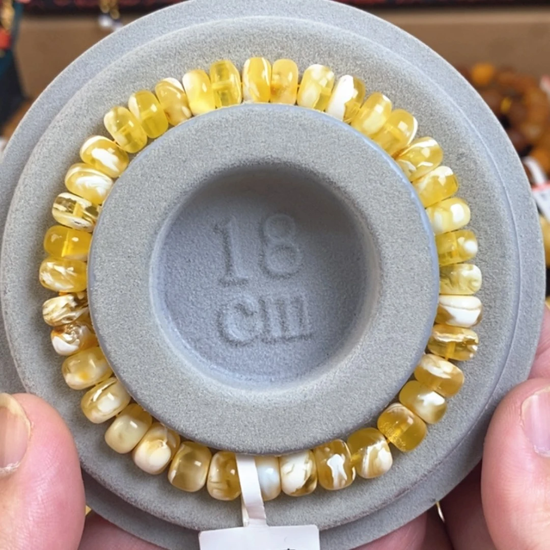 琥珀珠宝奇石未镶嵌8+俄料金白妖花