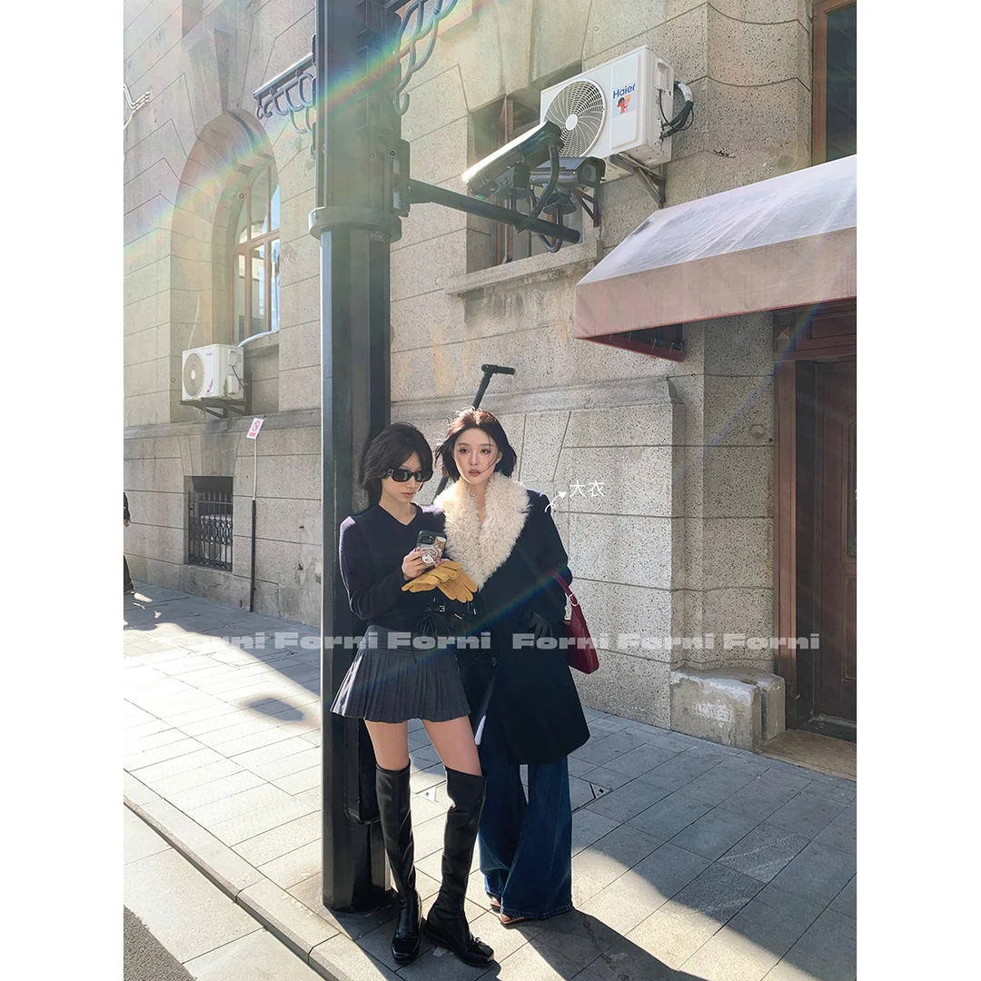 11月15日10:00 FORNI 柏拉图大衣 环保毛毛羊毛夹棉呢子大衣