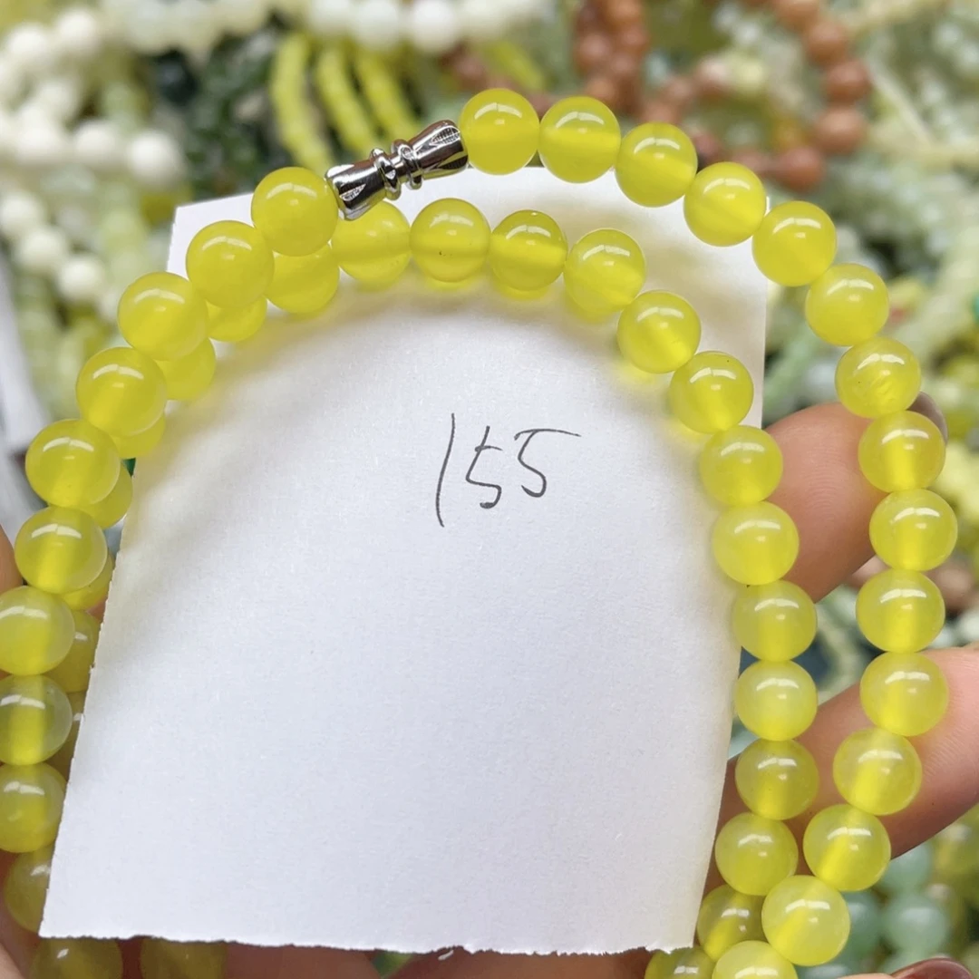 未镶嵌蛇纹石玉手链