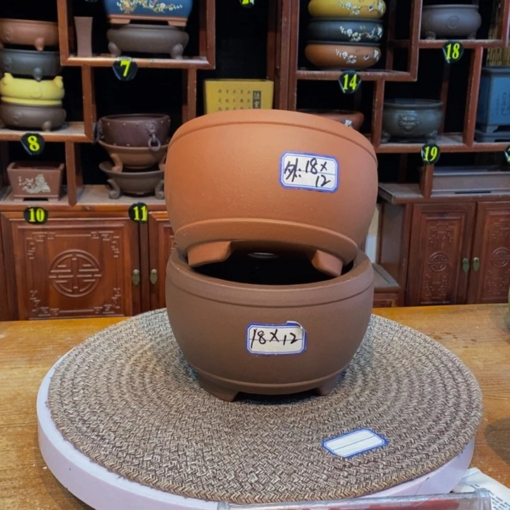 紫砂花盆紫砂花盆