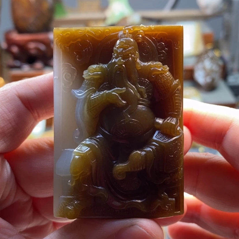 【闪购商品】和田玉（糖玉）吊坠未镶嵌阿*