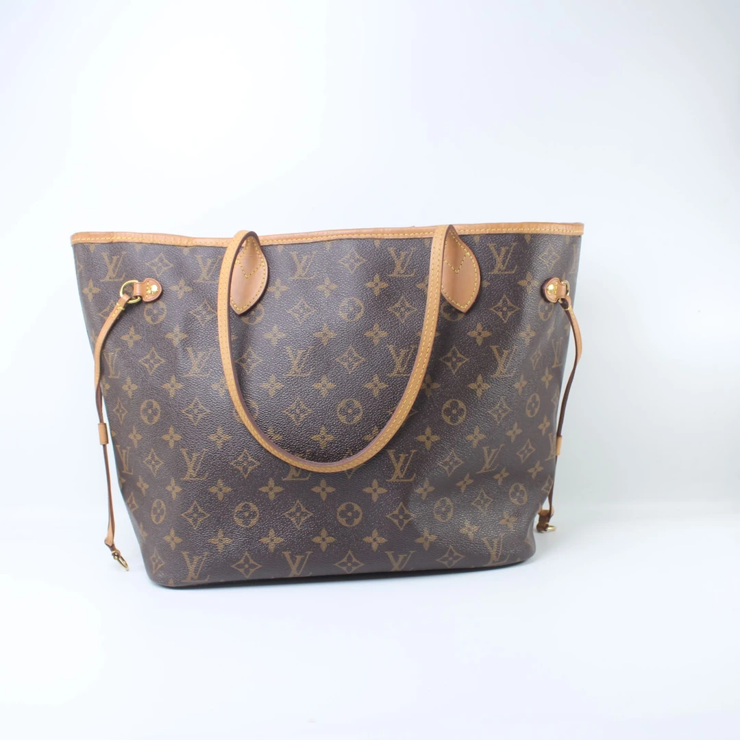 95新 LouisVuitton/路易威登 CA5109红内中号NF购物袋手提腋下包