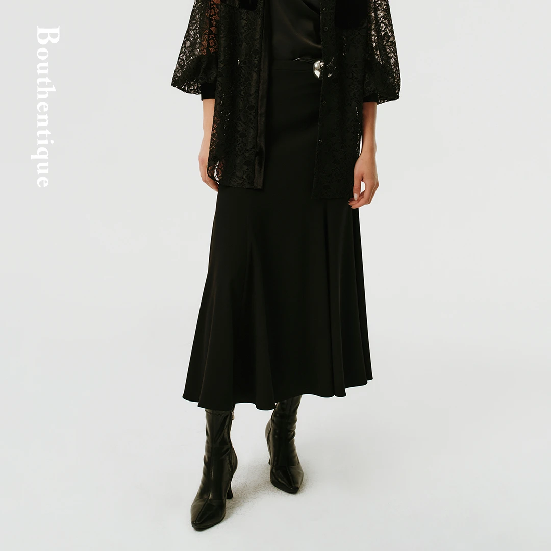 Bouthentique55D细支三醋亮光纱内里长裙224311S1A12