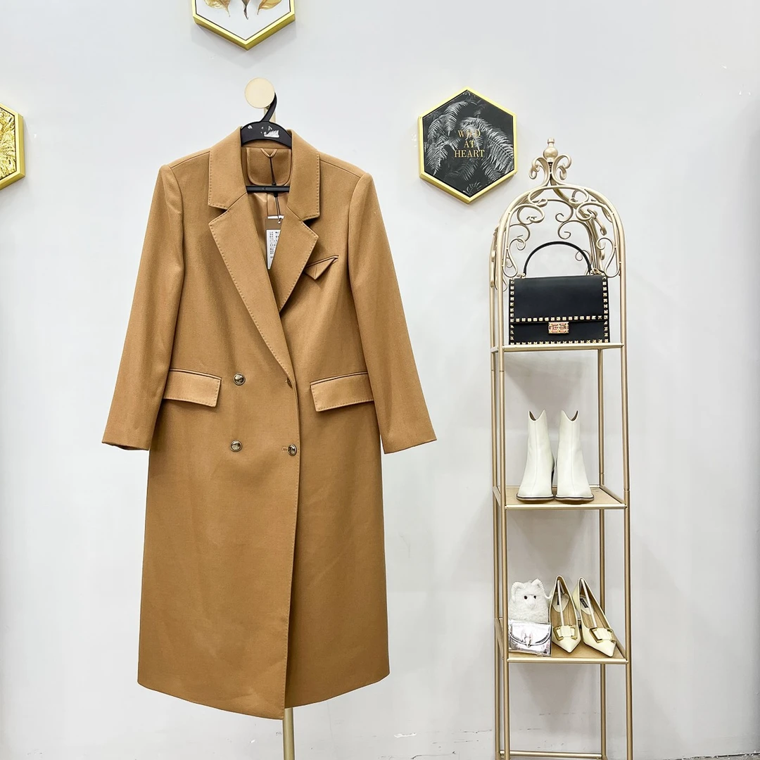 110-凡诗琪-中长款轻奢双面休闲毛呢外套女呢子大衣