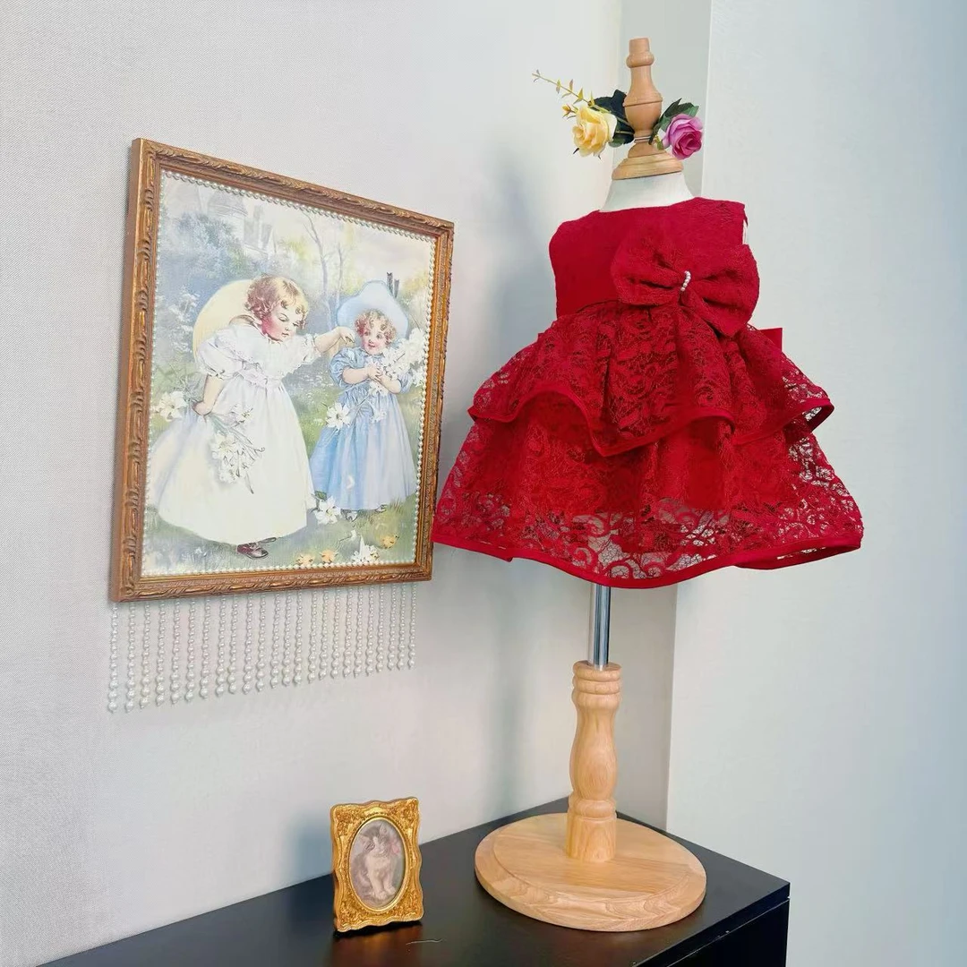 婴儿礼服公主可爱礼服新生儿礼服连衣裙婚纱群7007