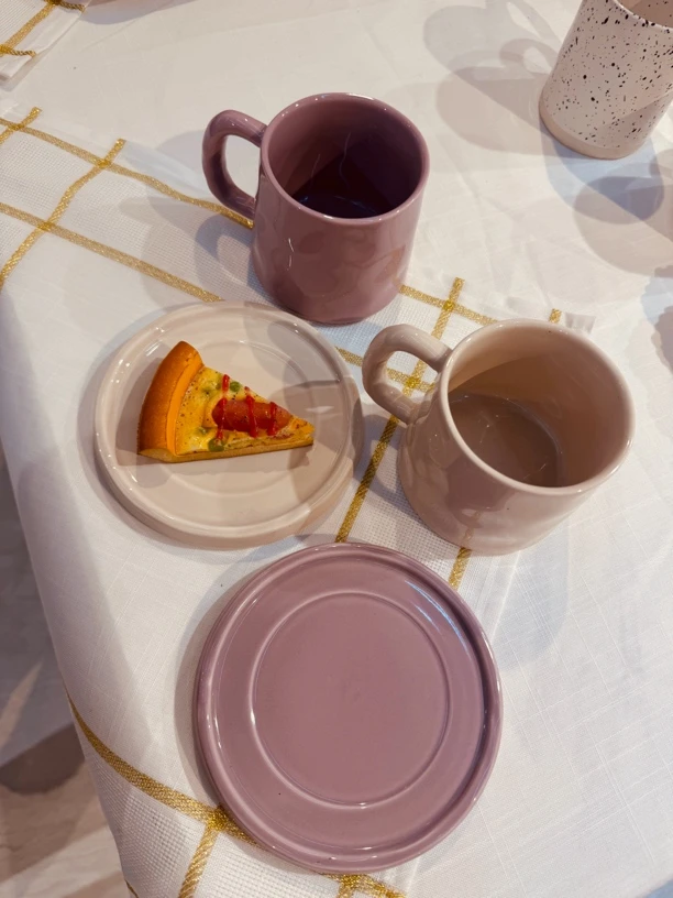 （两套）2杯2碟陶瓷咖啡杯下午茶杯两件套马克杯高颜值杯子套装