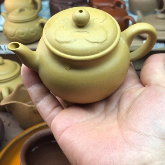 茶壶紫砂黄金段泥大彬如意150豪升左右