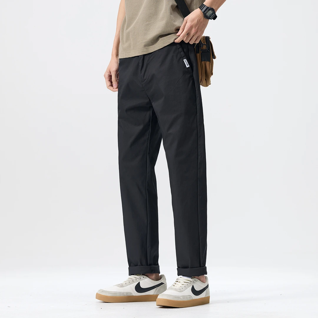 冰丝速干休闲裤男士2025春夏季轻商务薄款裤子轻薄透气直筒长裤男