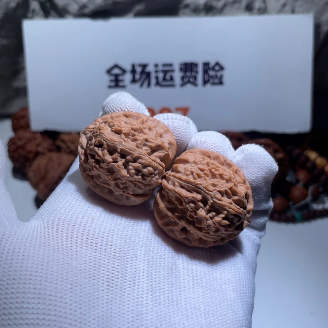文玩核桃吊坠21号全品34三角白