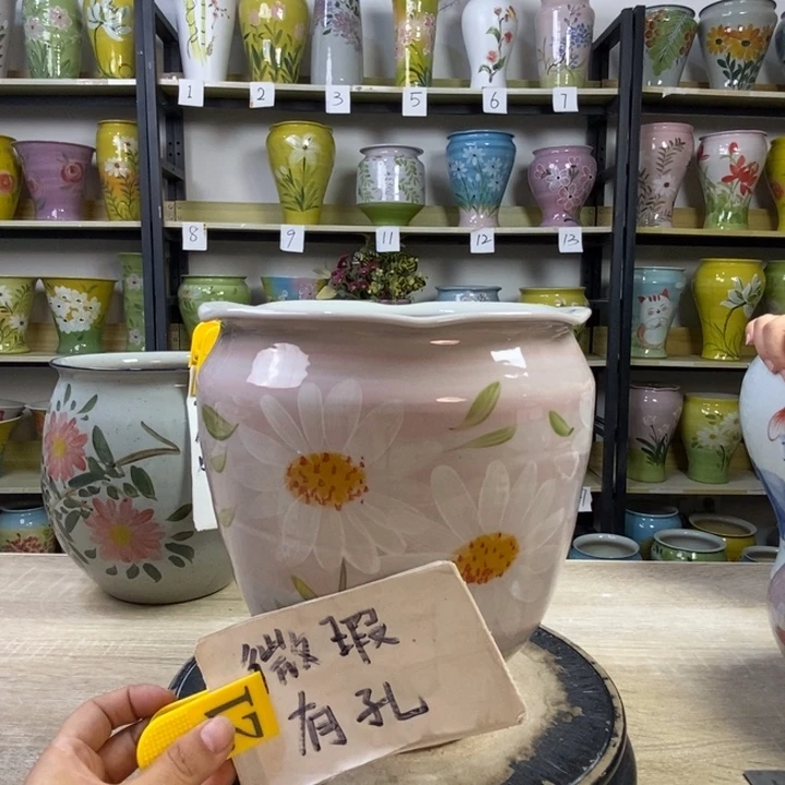 景德镇高温陶瓷花盆