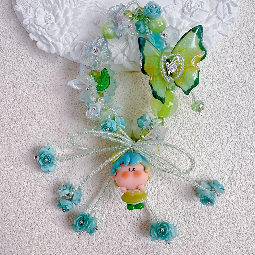 喜柿diy-秋冬新品高级感奢华材料定制花盆 花花 蝴蝶！！预售链接