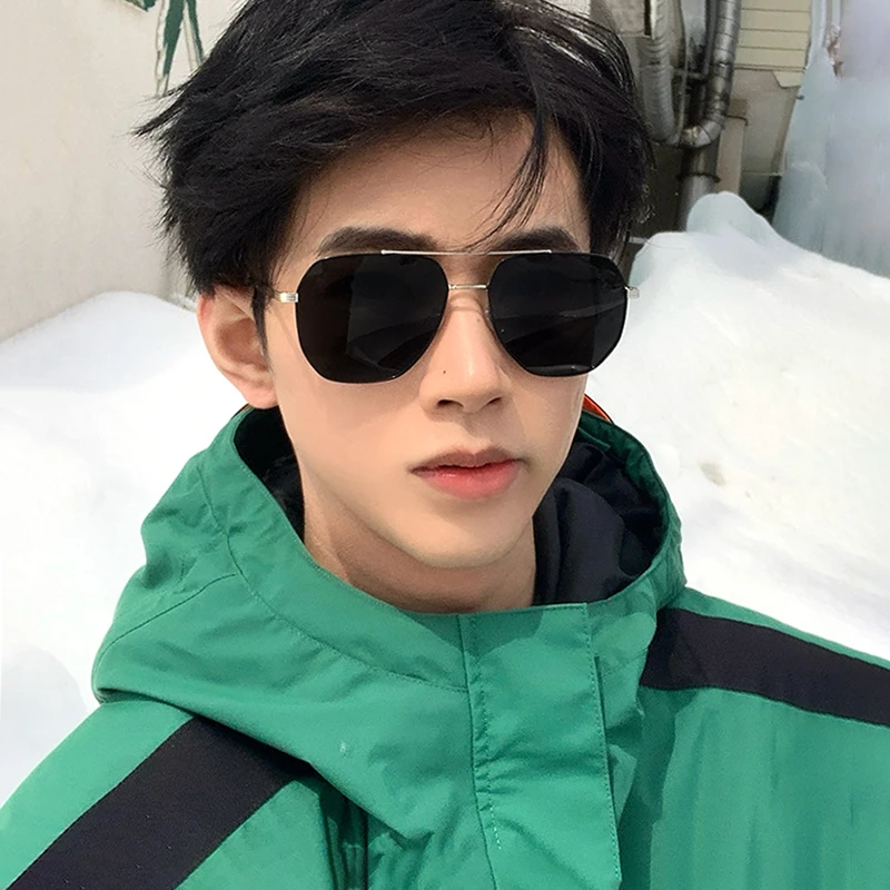 RGNAT 男士墨镜大框开车专用偏光防紫外线近视太阳眼镜男适合大脸