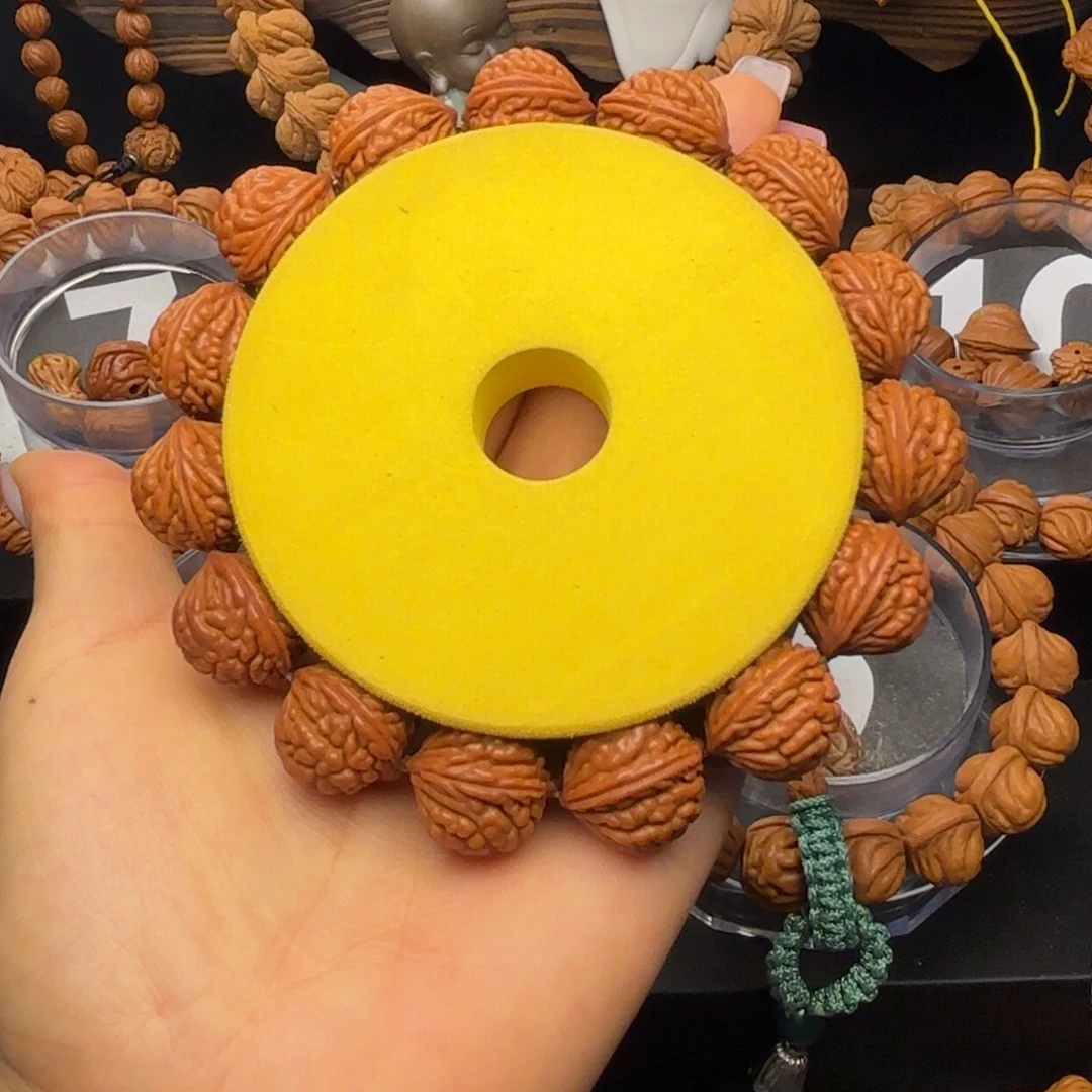 春***春桃核吊坠野生红魔满天星18无修