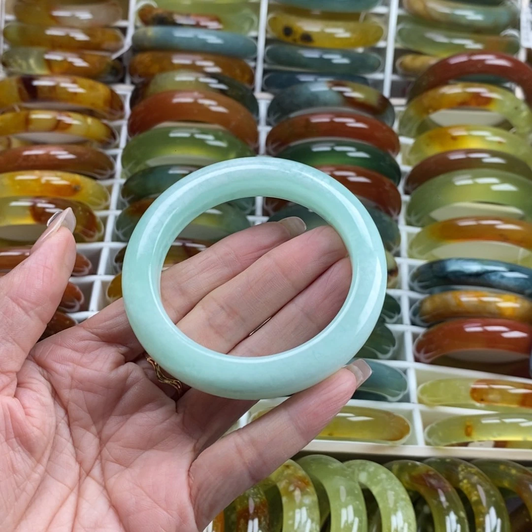 未镶嵌蛇纹石玉手镯56