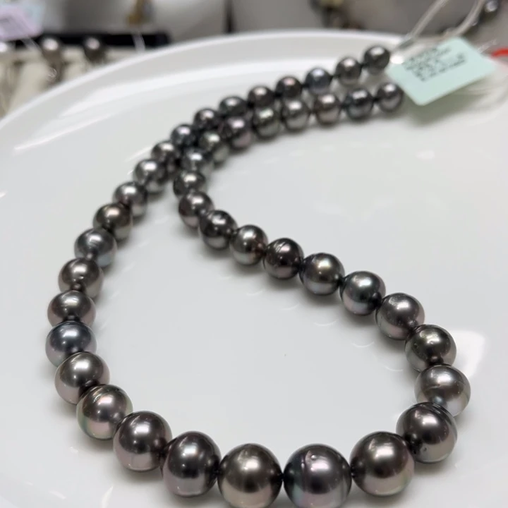 海水珍珠项链银S925镶嵌