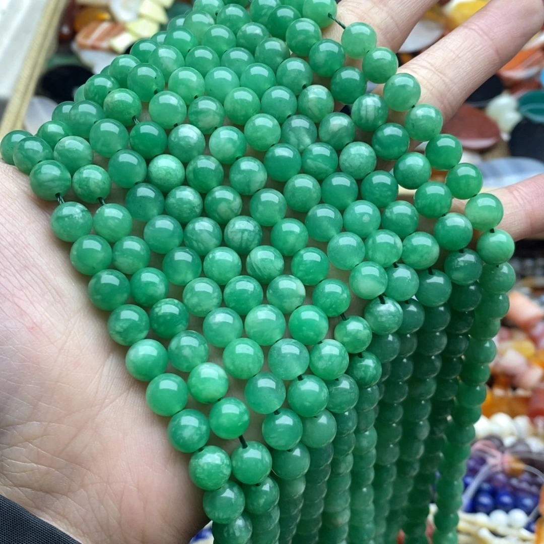 玛瑙/玉髓未镶嵌珠宝半成品一条8mm干.晴奶盖圆珠