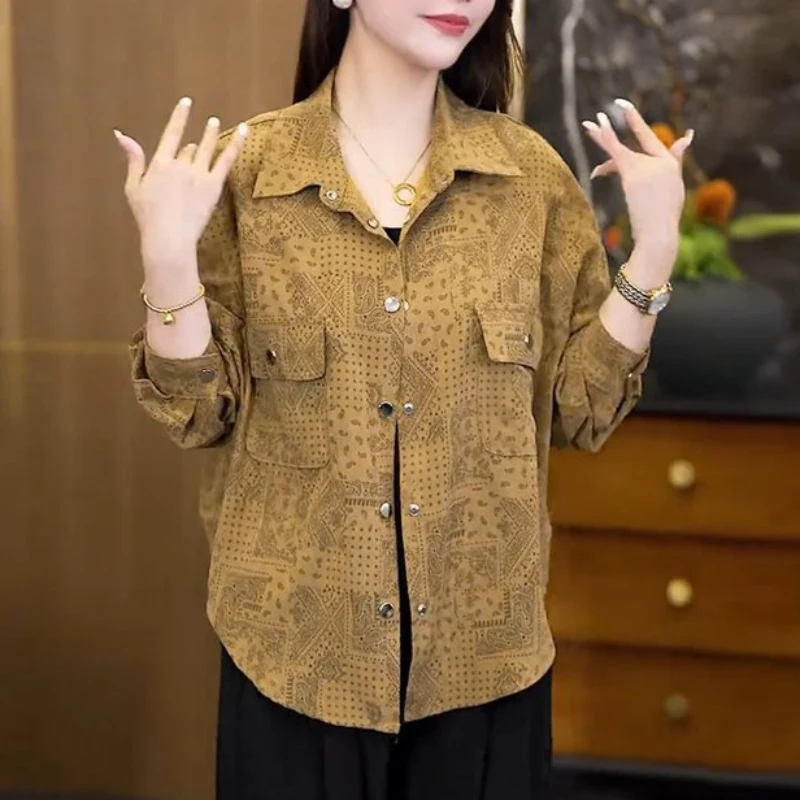 格子衬衫女2025新款爆款洋气女款外穿女士气质上衣