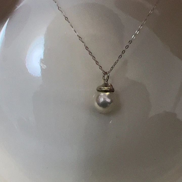 戒指淡水珍珠银S925镶嵌