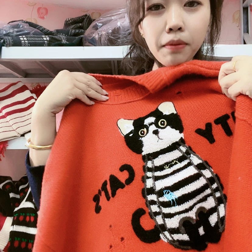 【闪购商品】猫咪橘红色