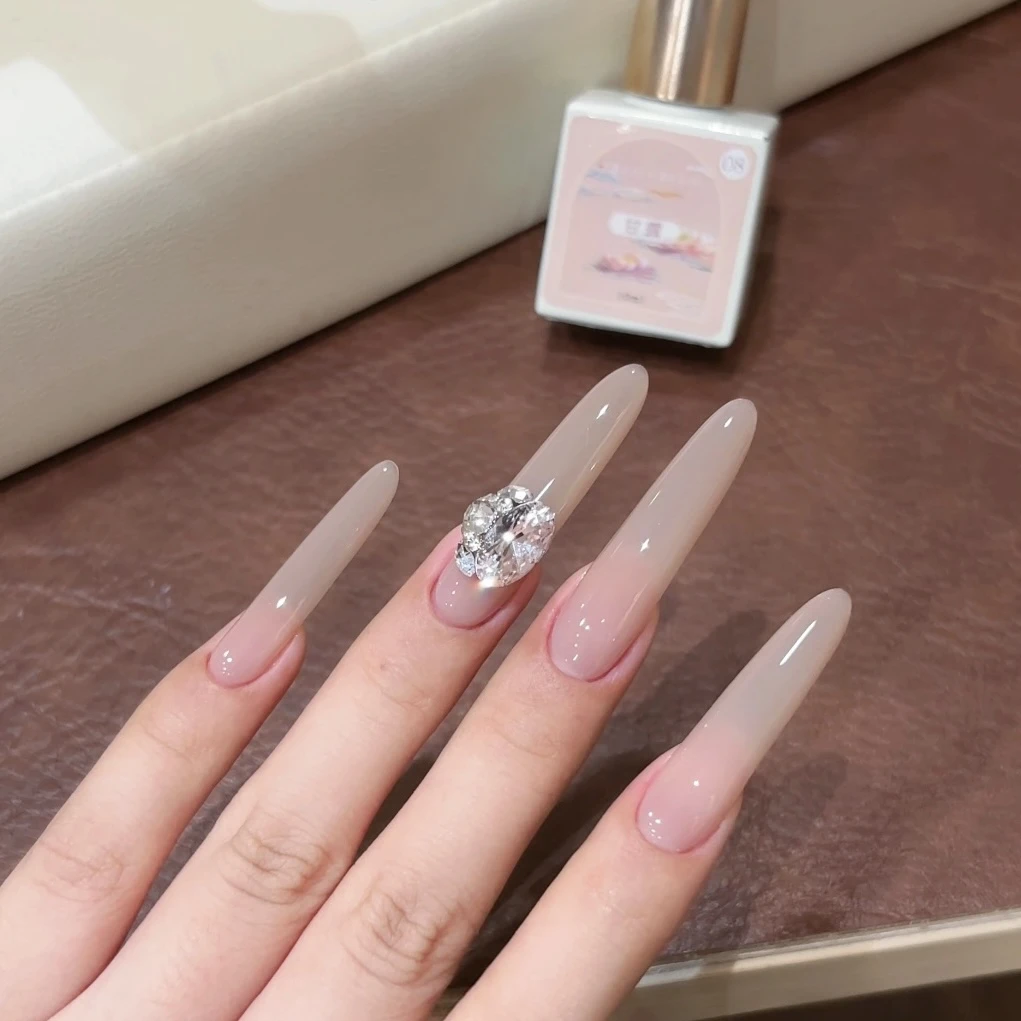 小蝶美甲-甘露08号（单色）裸色打底色 10ml瓶装  甲油胶