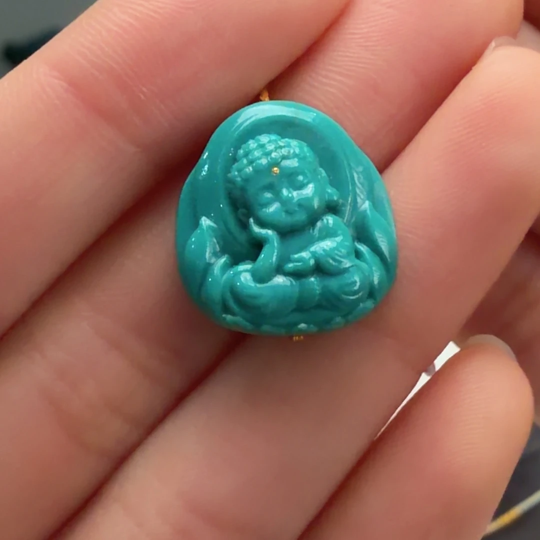 绿松石未镶嵌颈饰