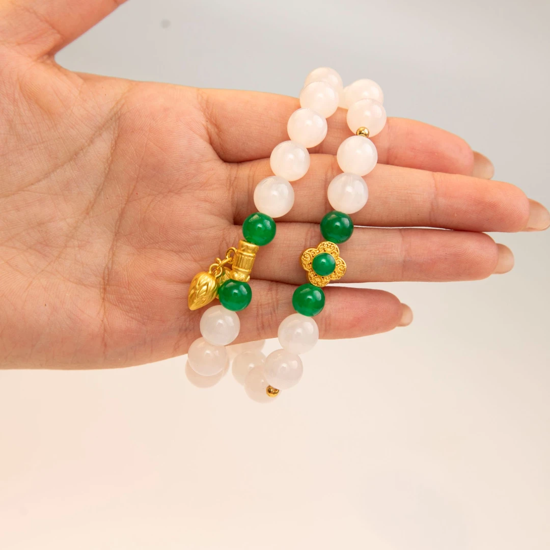 非金属陶瓷手链 海云母双圈精美手串[无礼盒]-H016