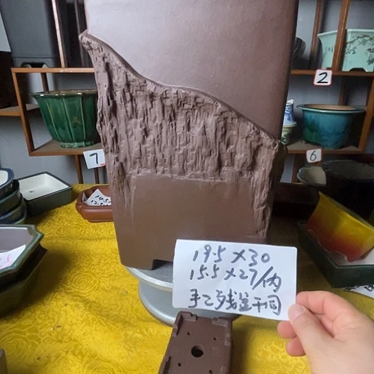 宜兴紫砂花盆一个