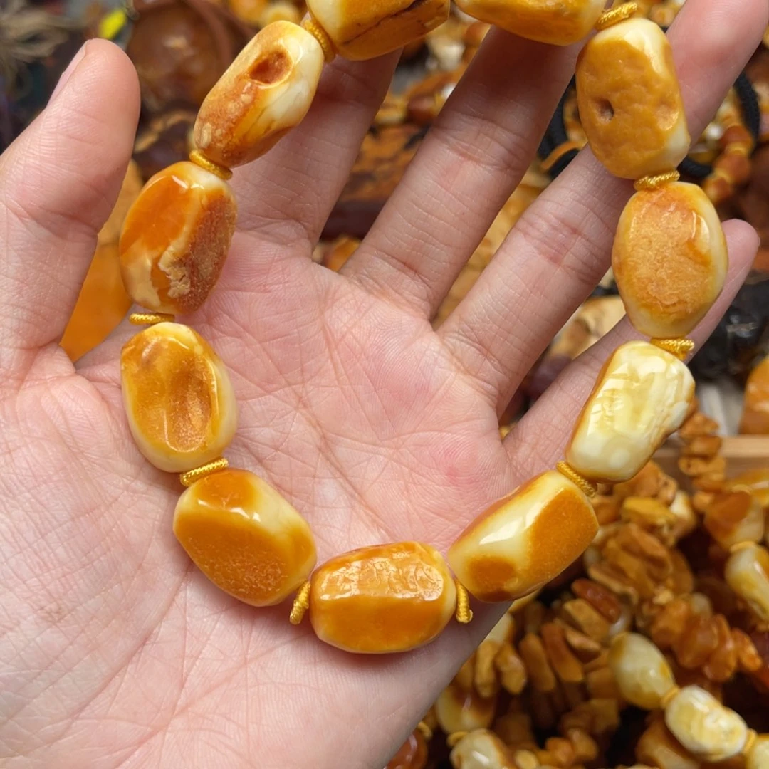 琥珀珠宝奇石未镶嵌淡**生