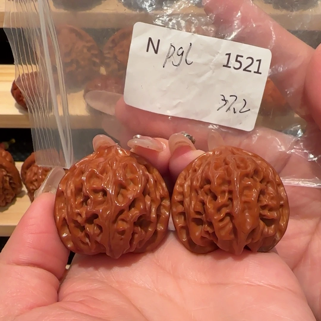 白***闹吊坠文玩核桃苹果园37精品1521