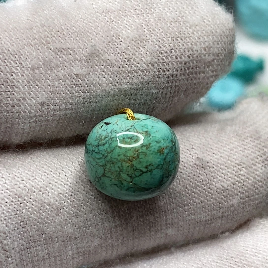 绿松石未镶嵌天然原矿 带武汉地大证书