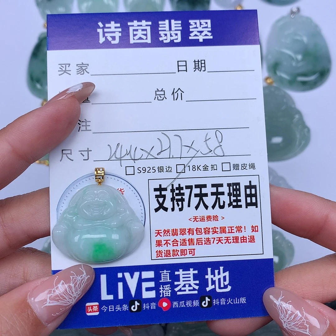 翡翠颈饰未镶嵌天然