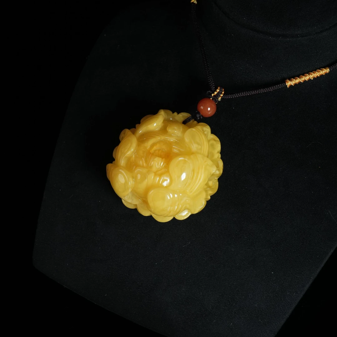 DY-M1706蜜蜡牡丹花42.19g