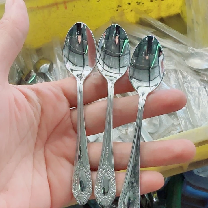 塑料魔镜咖啡勺三只
