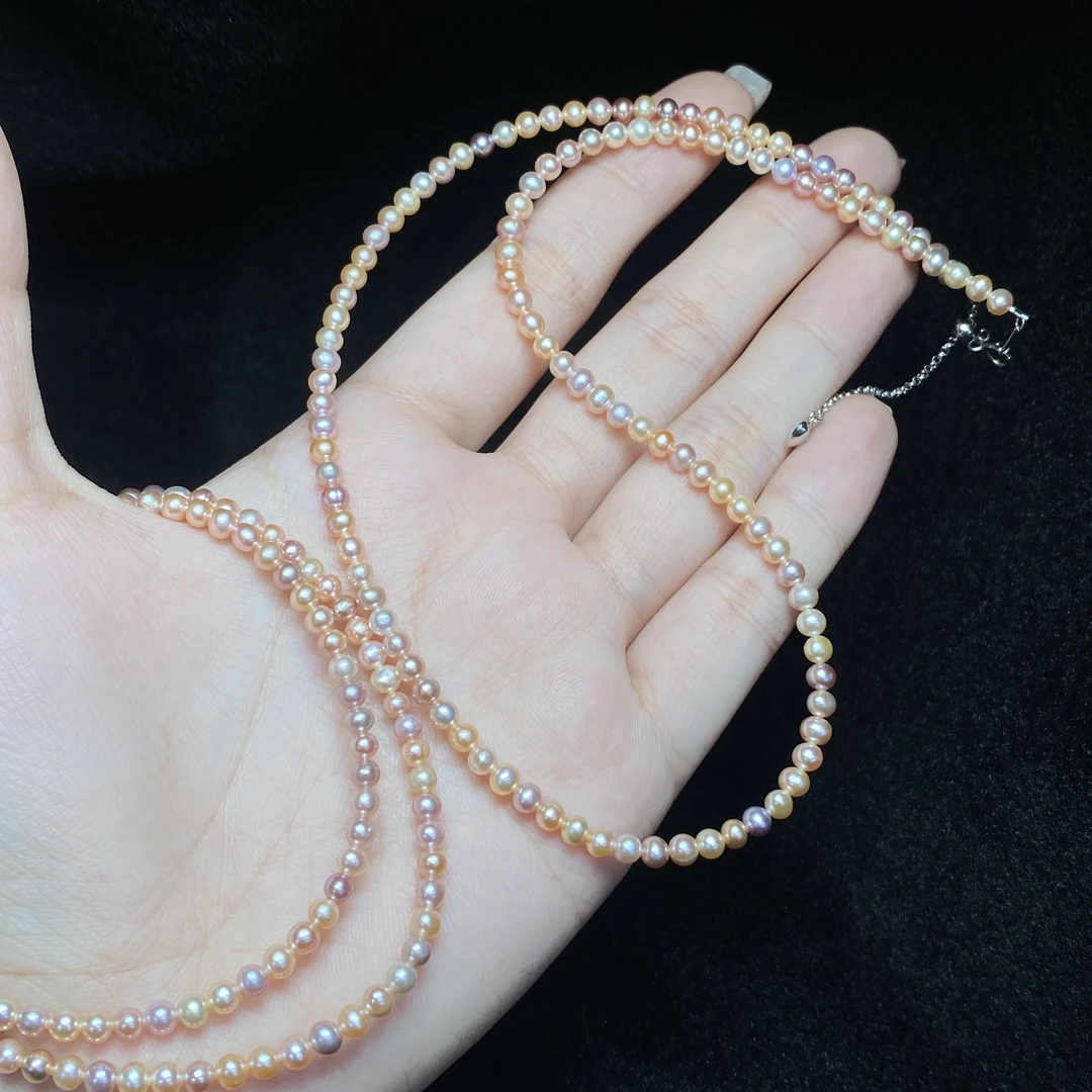 【小北严选】淡水珍珠项链尺寸约3mm+【多样性发一件】-AH27X613