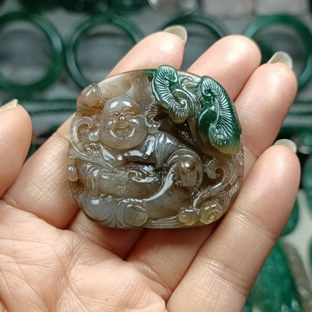 独山玉佛公未镶嵌