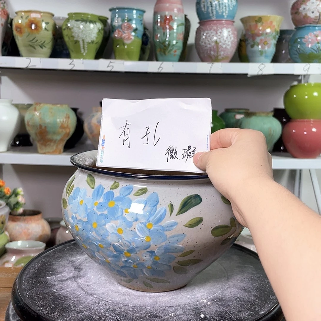 景德镇陶瓷花盆花器暇256
