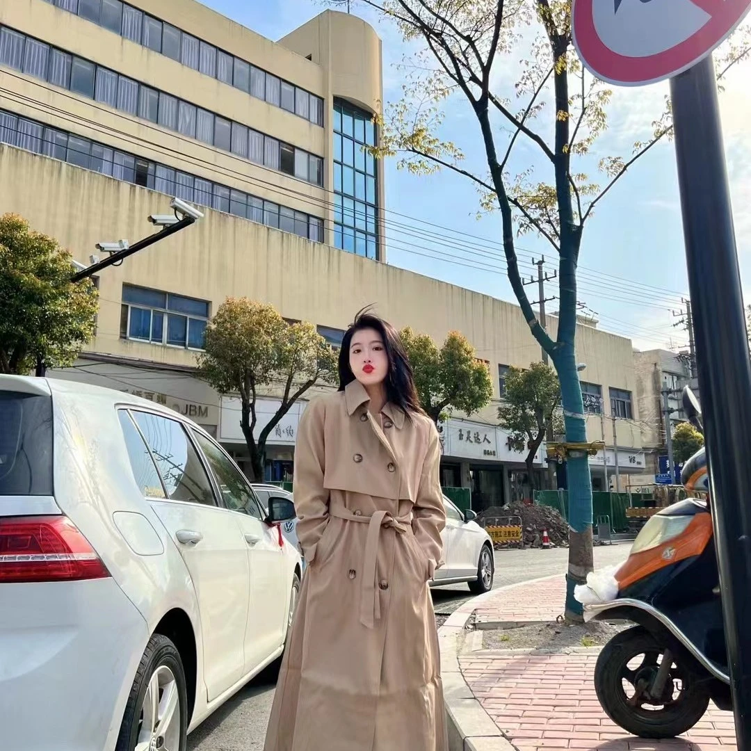 【海涛大叔】PLF019 双排扣腰带风衣