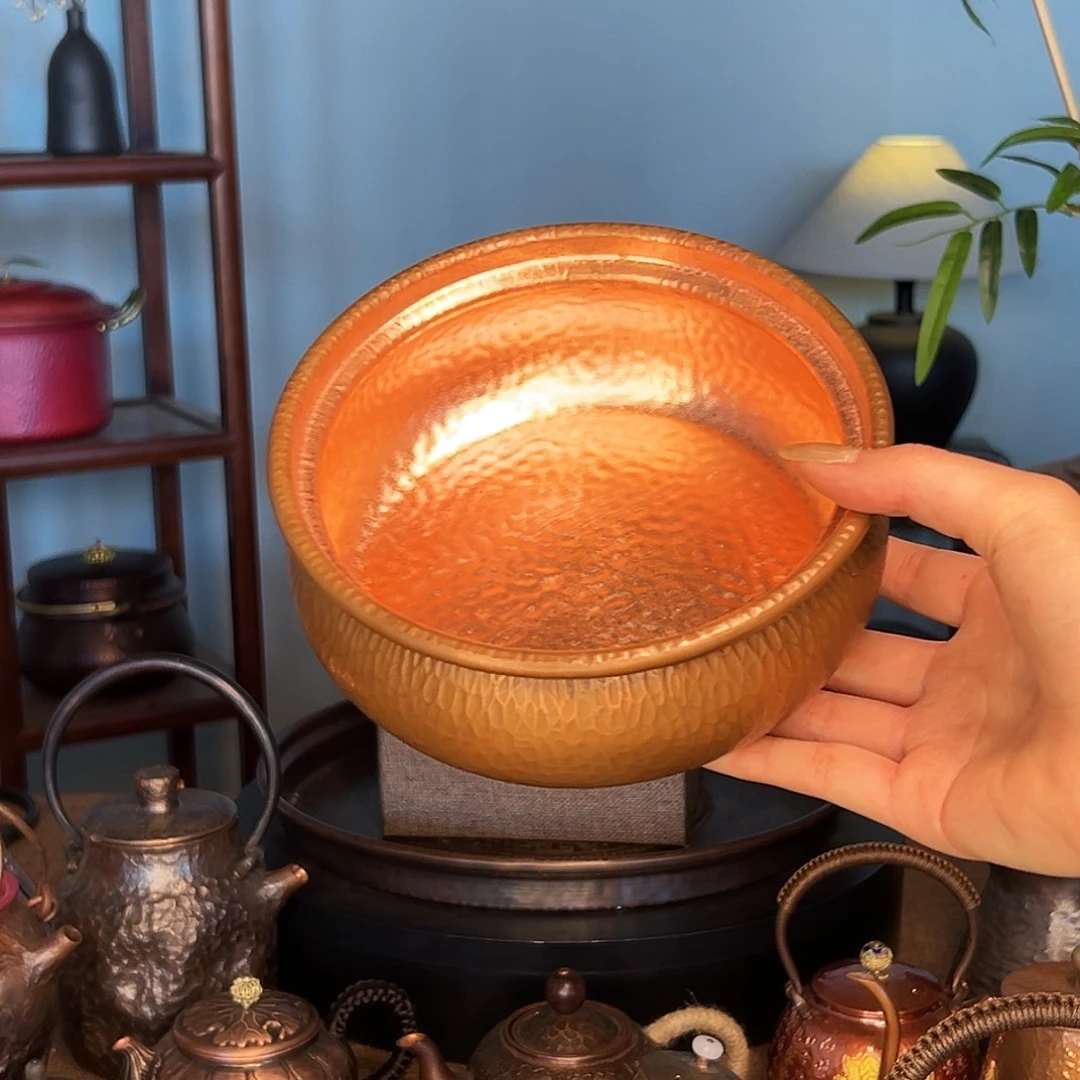 16cm烤色茶洗。