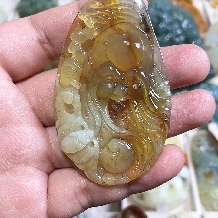 岫玉吊坠(赠链)未镶嵌