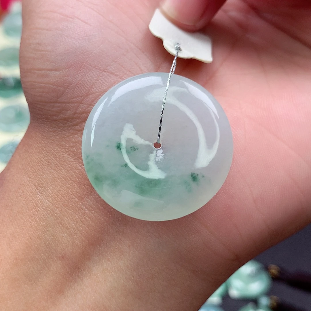 翡翠未镶嵌颈饰32 尺寸29.7-6