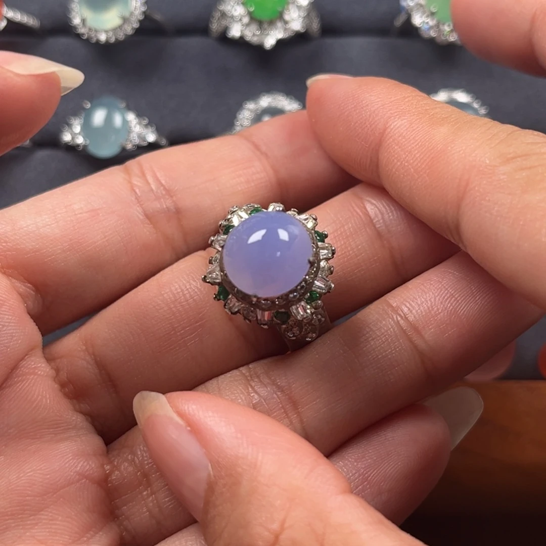 翡翠未镶嵌戒指缅甸天然翡翠Ａ货