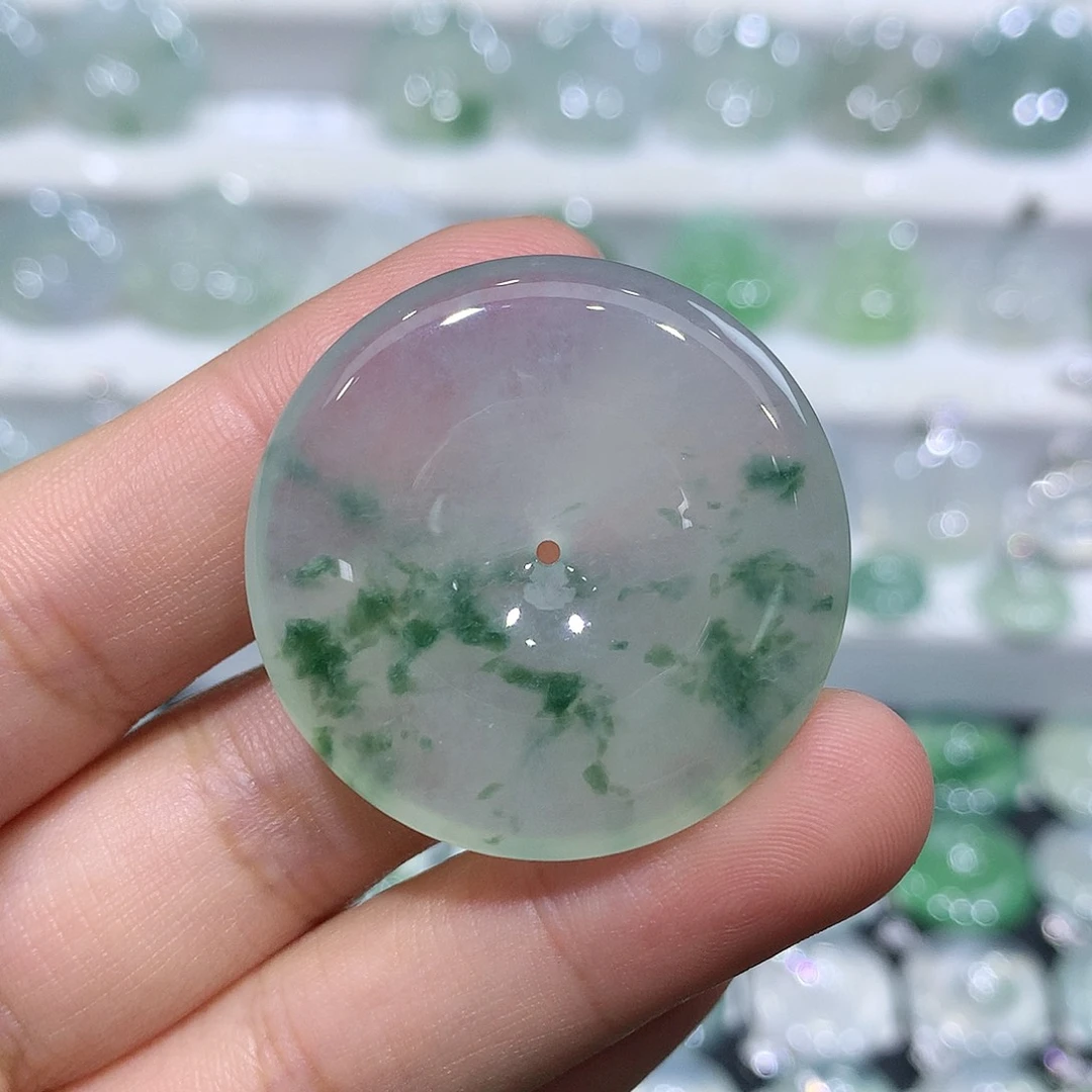 啊***心翡翠未镶嵌吊坠(不含链)