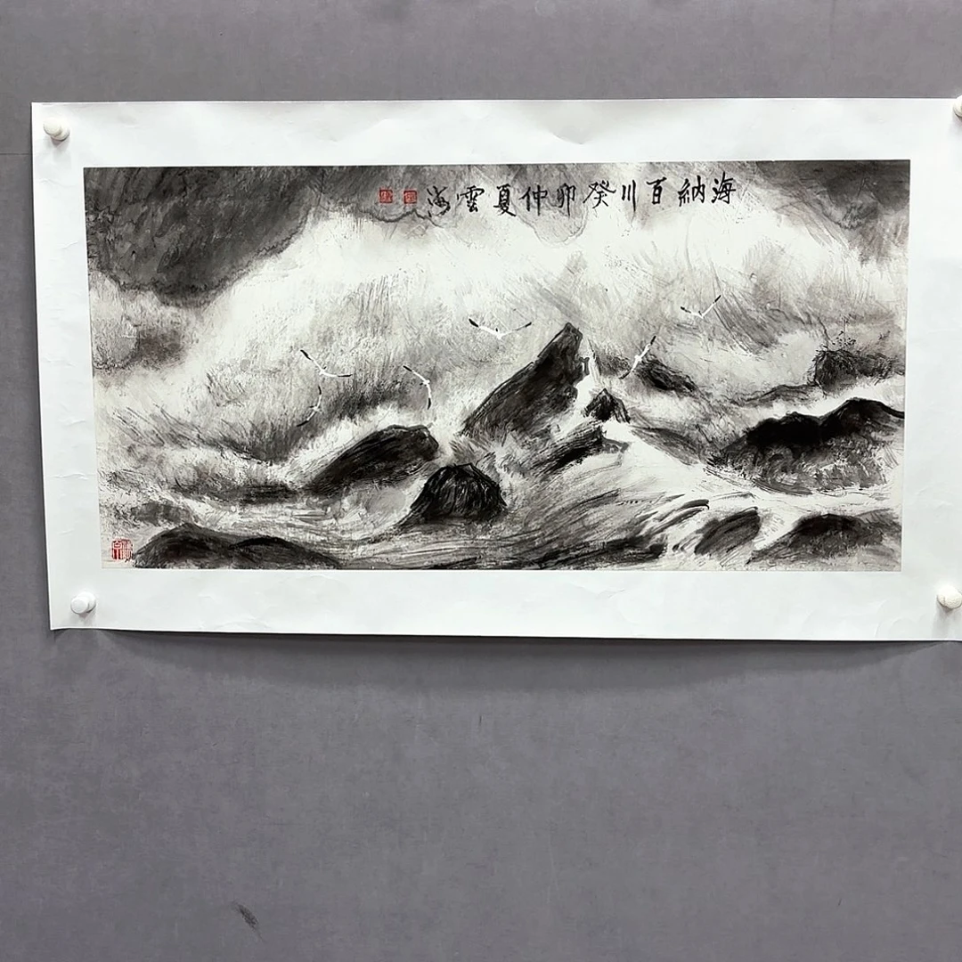 国画艺术家真人手绘